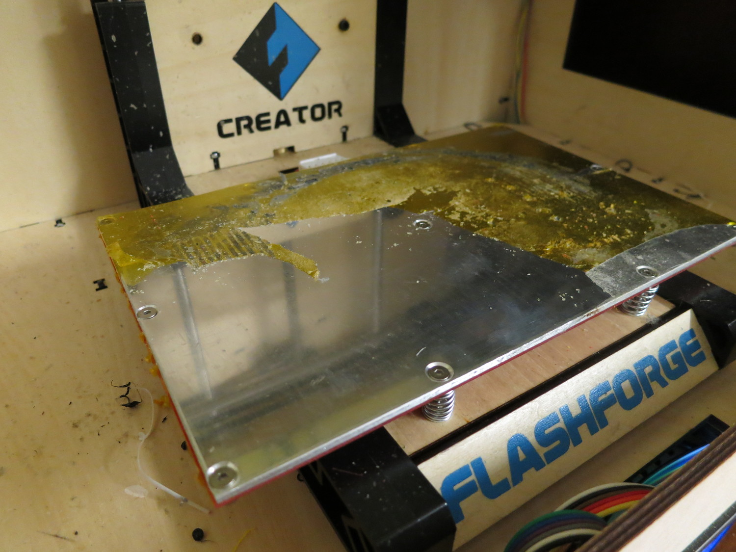 Ersetzen des Kapton Bandes beim Flashforge Creator renewing capton tape