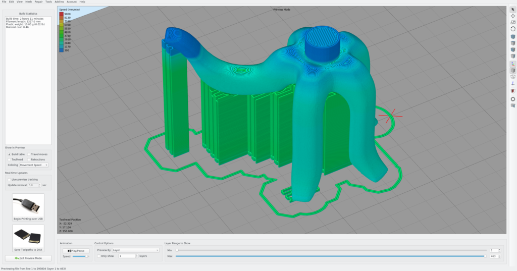 Screenshot Simplify3d Detail